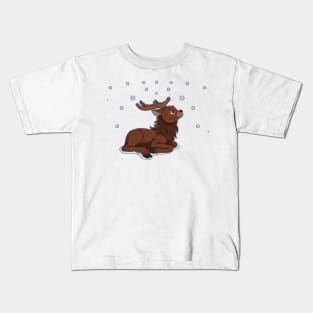 Winter Reindeer Kids T-Shirt